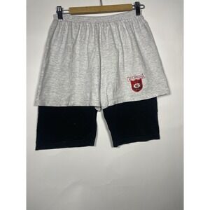 Vintage Georgia Bulldogs Sweat Shorts Size‎ Large Midland Sports Gray 90s Logo